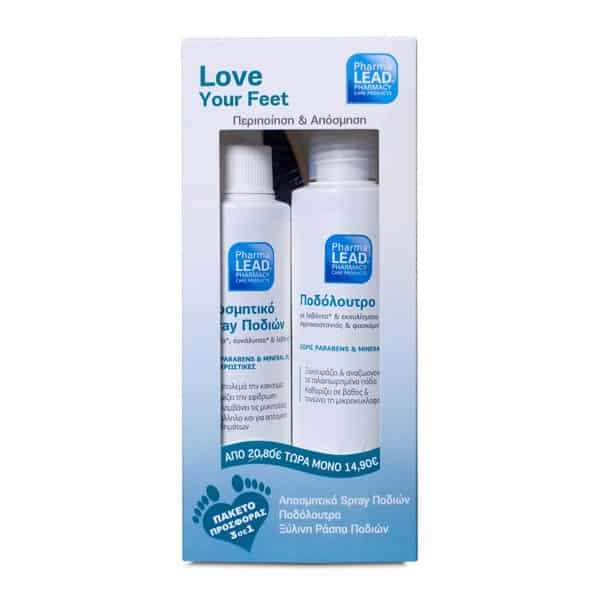 Φωτογραφία προϊόντος: Pharmalead Promo Pack Foot – Περιποίηση & Αποσμητικό Spray Ποδιών 100ml + Ποδόλουτρο 150ml