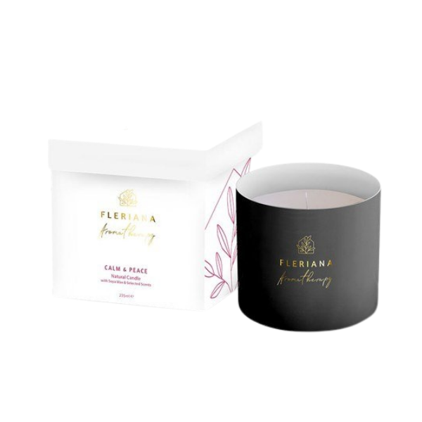 Φωτογραφία προϊόντος: Fleriana Aromatherapy Calm + Peace Natural Candle 235 ml