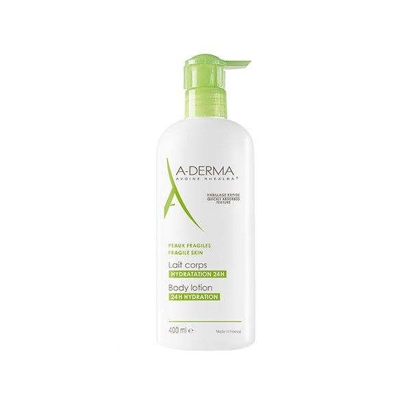 Φωτογραφία προϊόντος: A-Derma Lait Corps Hydration 24H Ενυδατικό Λεπτόρευστο Γαλάκτωμα Σώματος 400 ml