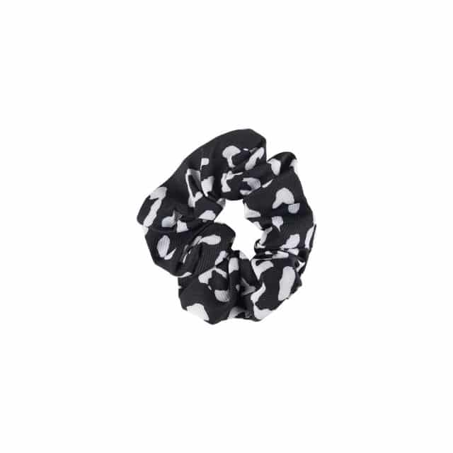 Φωτογραφία προϊόντος: Dalee Hair Scrunchie Μαύρο Με Άσπρες Στάμπες