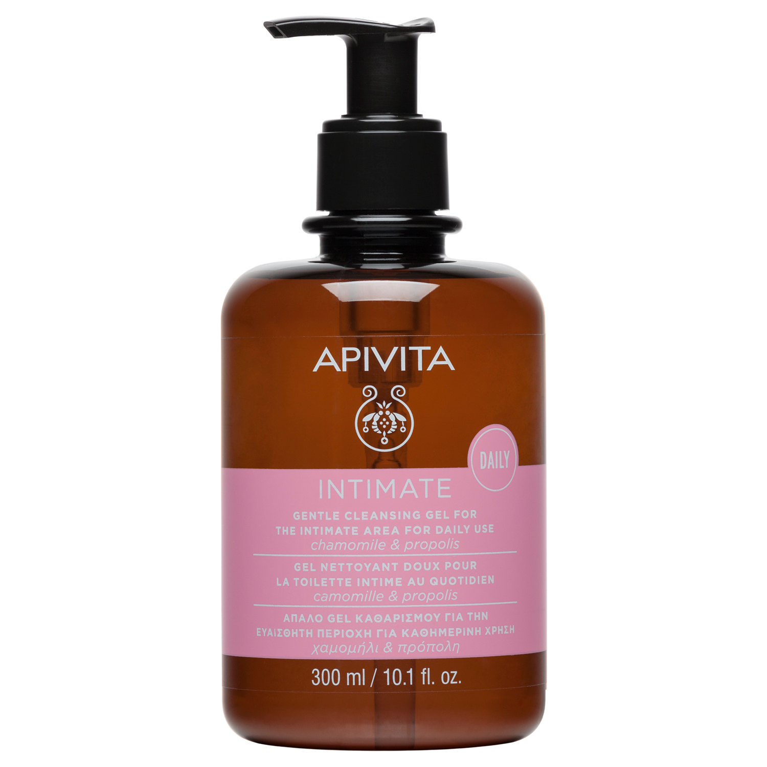 Φωτογραφία προϊόντος: Apivita Intimate Care Daily Gel για την Ευαίσθητη Περιοχή με Χαμομήλι + Πρόπολη (Smart Pack) 300ml