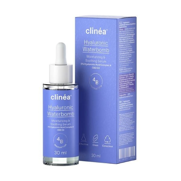 Φωτογραφία προϊόντος: Clinéa Hyaluronic Waterbomb Ενυδατικός + Καταπραϋντικός Ορός 30 ml