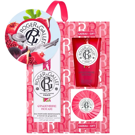 Φωτογραφία προϊόντος: Roger&Gallet Πακέτο Προσφοράς Gingembre Rouge Fragrant Wellbeing Water 100ml + Wellbeing Shower Gel 50ml + Δώρο Perfumed Body Soap Bar 100g