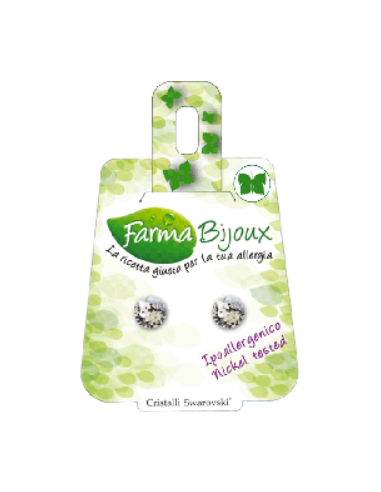 Φωτογραφία προϊόντος: Farma Bijoux Σκουλαρίκια Υποαλλεργικά με Κρύσταλλο Swarovski, Χρώμα Crystal