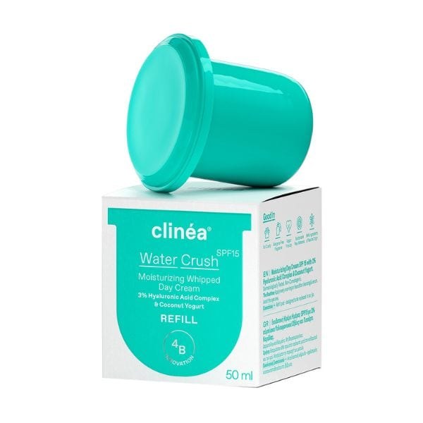 Φωτογραφία προϊόντος: Clinéa Water Crush Moisturizing Whipped Day Cream SPF15 Ανταλλακτικό Ενυδατική Κρέμα Ημέρας 50 ml