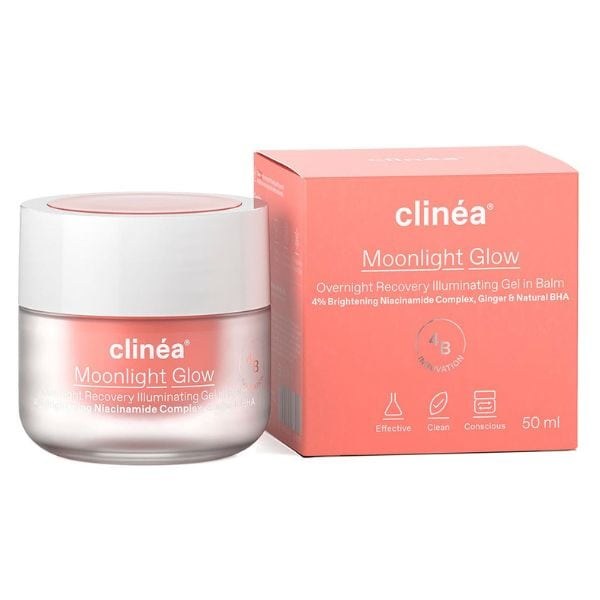 Φωτογραφία προϊόντος: Clinéa Moonlight Glow Overnight Recovery Gel Balm Κρέμα Νύχτας Λάμψης & Αναζωογόνησης 50 ml