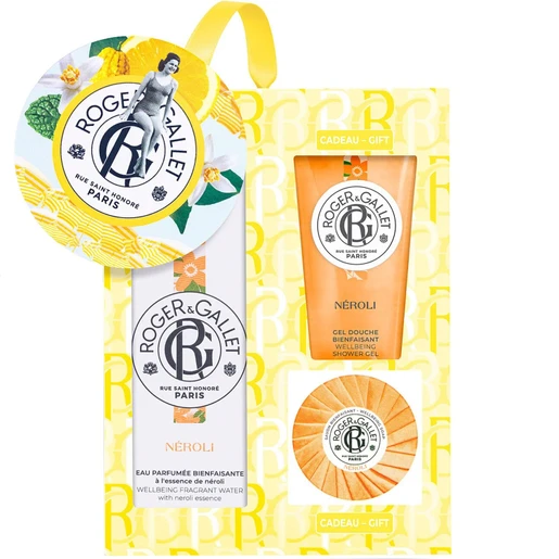 Φωτογραφία προϊόντος: Roger & Gallet Πακέτο Προσφοράς Neroli Fragrant Wellbeing Water 100ml + Wellbeing Shower Gel 50ml + Δώρο Perfumed Body Soap Bar 50gr