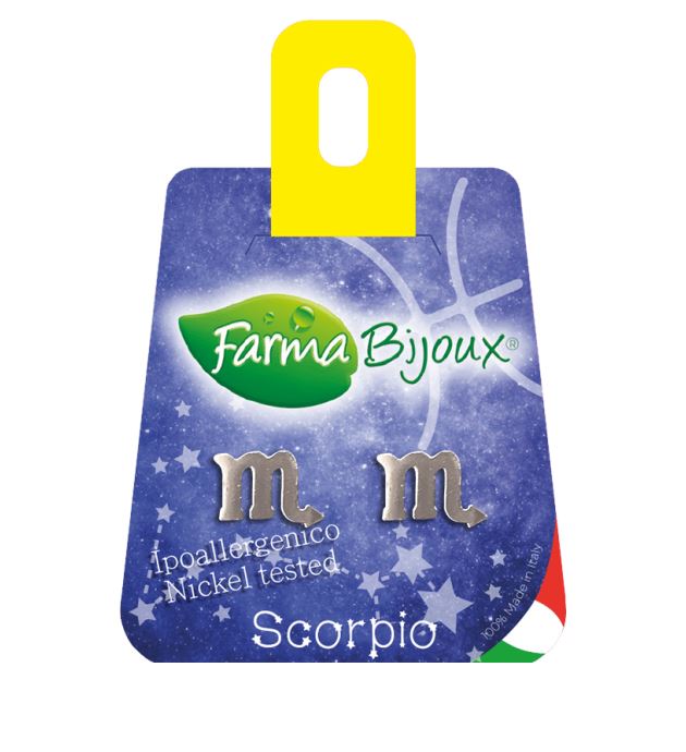Φωτογραφία προϊόντος: Farma Bijoux Zodiaco Scorpio Υποαλλεργικά Σκουλαρίκια Σκορπιός