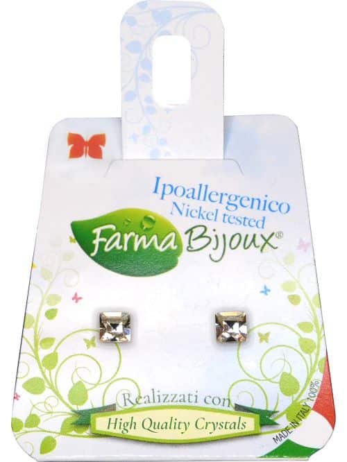 Φωτογραφία προϊόντος: Farma Bijoux Carre 4Mm Crystal-Κρυσταλλο Καρε 4Mm Διαφανο