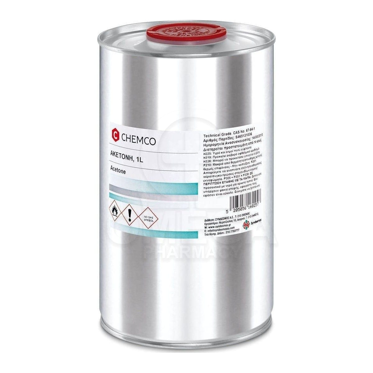 Φωτογραφία προϊόντος: CHEMCO - Ακετόνη (ασετόν) - 1lt
