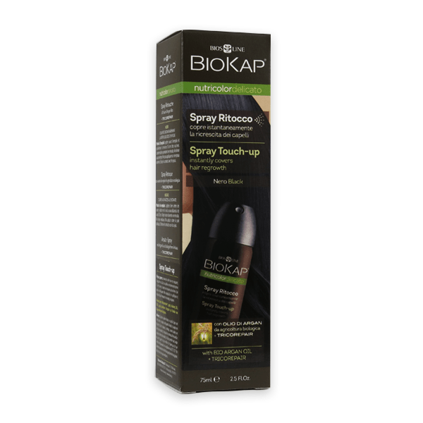 Φωτογραφία προϊόντος: Bios Line Biokap Spray Nutricolor Delicato Touch-Up Black 75 ml