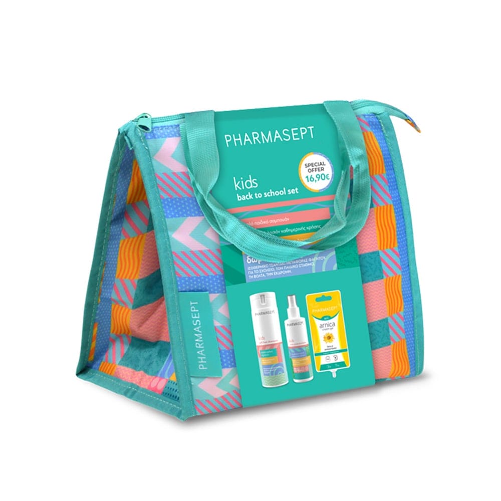 Φωτογραφία προϊόντος: PHARMASEPT Promo Pack Kids Soft Hair Shampoo 300ml + X-Lice Protective Lotion 100ml + Arnica Cream Gel 15ml