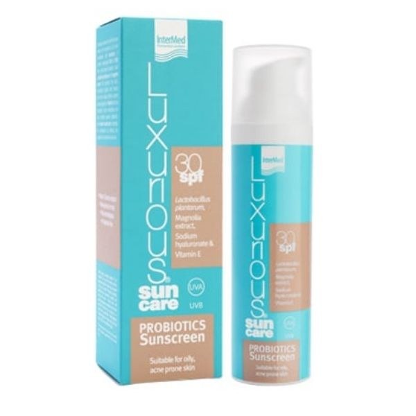 Φωτογραφία προϊόντος: Intermed Luxurious Sun Care Probiotics Fluid SPF30 Αντηλιακό Γαλάκτωμα Προσώπου 75 ml