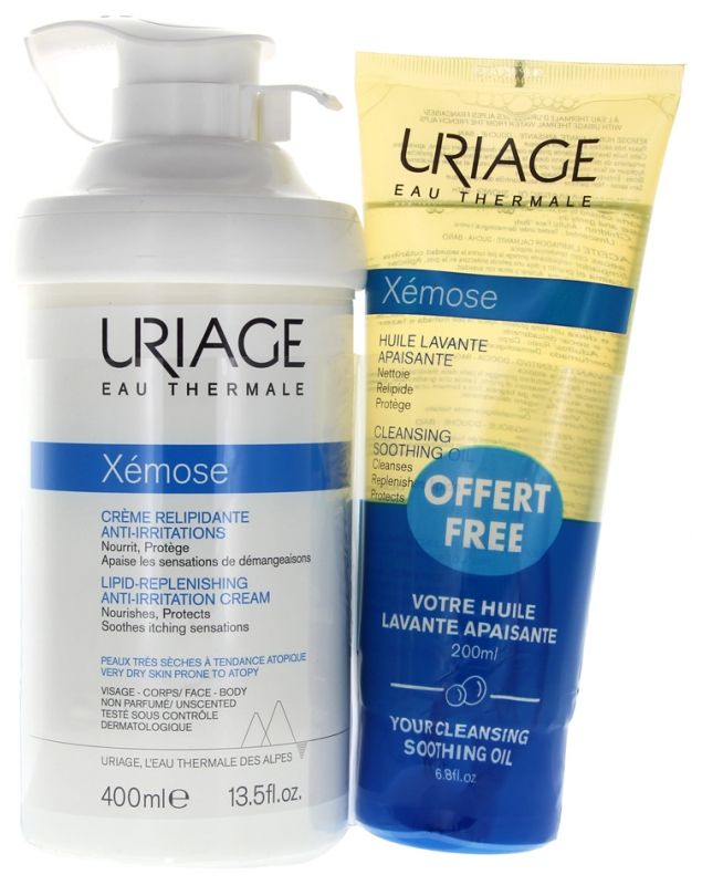 Φωτογραφία προϊόντος: Uriage Promo Xemose Creme 400Ml + Huile 400 + 200 Ml