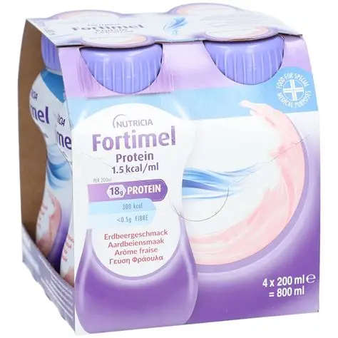 Φωτογραφία προϊόντος: Nutricia Fortimel Extra Με Γεύση Φραουλα 4X200Ml