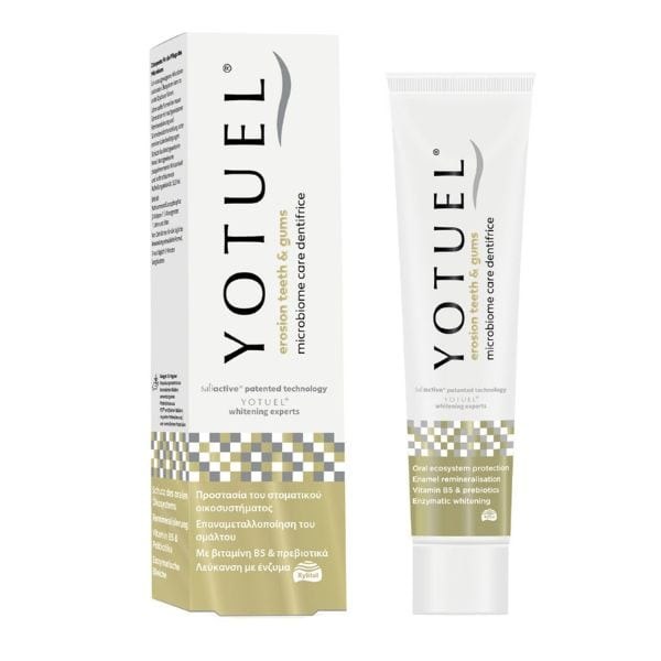 Φωτογραφία προϊόντος: Yotuel Erosion Teeth + Gums Microbiome Care Οδοντόκρεμα για προστασία του στοματικού οικοσυστήματος 75 ml