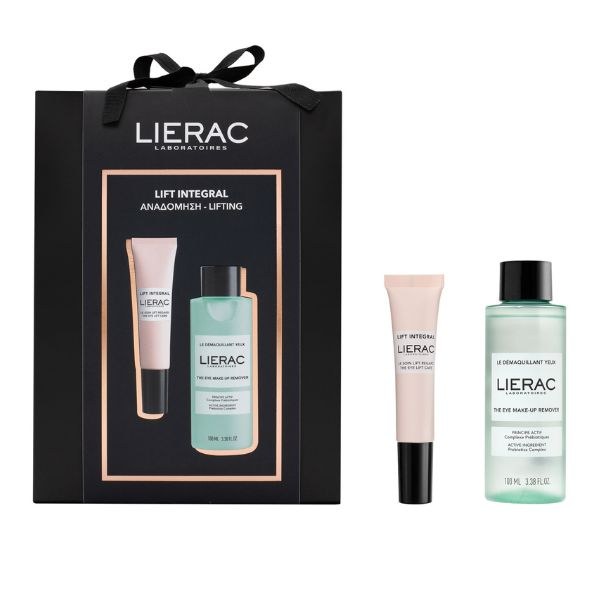 Φωτογραφία προϊόντος: Lierac Lift Integral Eye Lift Care Ανορθωτική Κρέμα Ματιών 15 ml + The Eye Make-Up Remover 100 ml