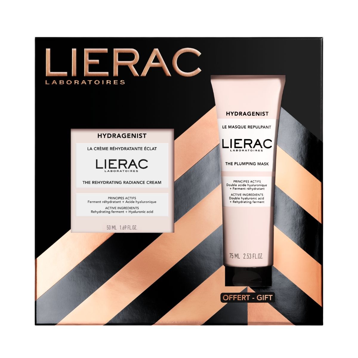 Φωτογραφία προϊόντος: Lierac Hydragenist Cream Κρέμα Ενυδάτωσης + Λάμψης 50 ml + Δώρο The Plumping Mask 75 ml