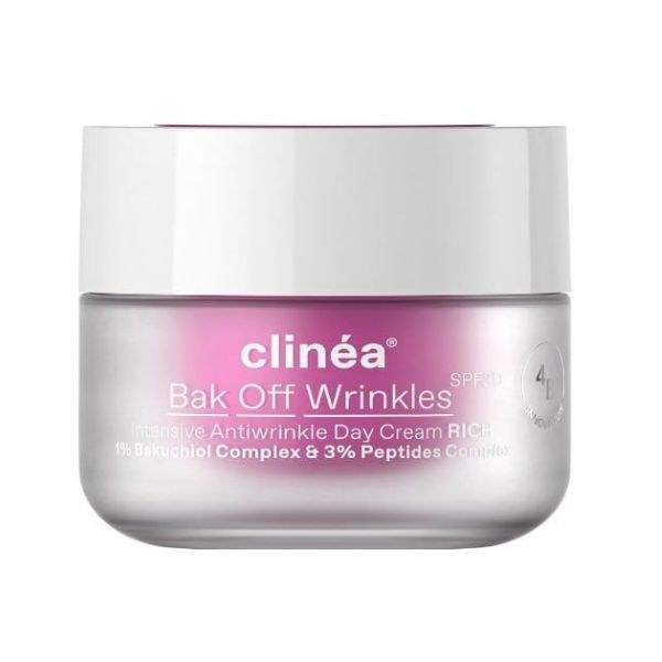 Φωτογραφία προϊόντος: Clinea Bak Off Wrinkles Κρέμα Ημέρας Εντατικής Αντιγήρανσης SPF20, Πλούσια Υφή, 50 ml