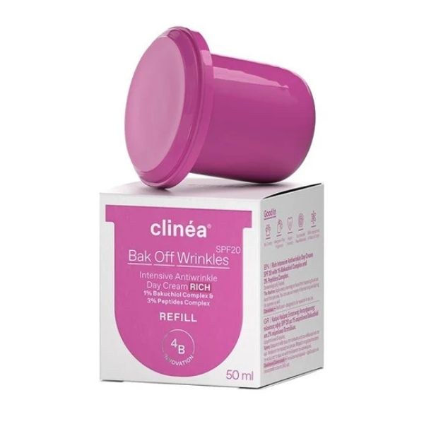 Φωτογραφία προϊόντος: Clinéa Bak Off Wrinkles Κρέμα Ημέρας Εντατικής Αντιγήρανσης Πλούσιας Υφής SPF20 Refill 50 ml