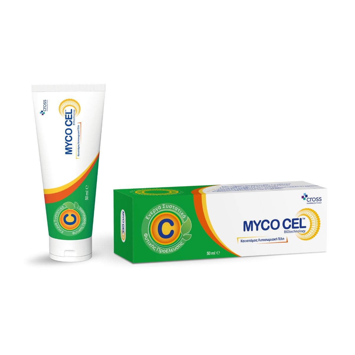 Φωτογραφία προϊόντος: Cross Pharmaceuticals Myco Cel Gel για Μύκητες & Ερεθισμό 50 ml