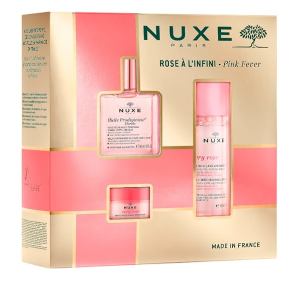Φωτογραφία προϊόντος: Nuxe XMAS Promo Σετ Huile Prodigieuse Florale Ξηρό Λάδι 50ml + Very Rose Μικυλλιακό Νερό 100ml + Very Rose Lip Balm 15gr