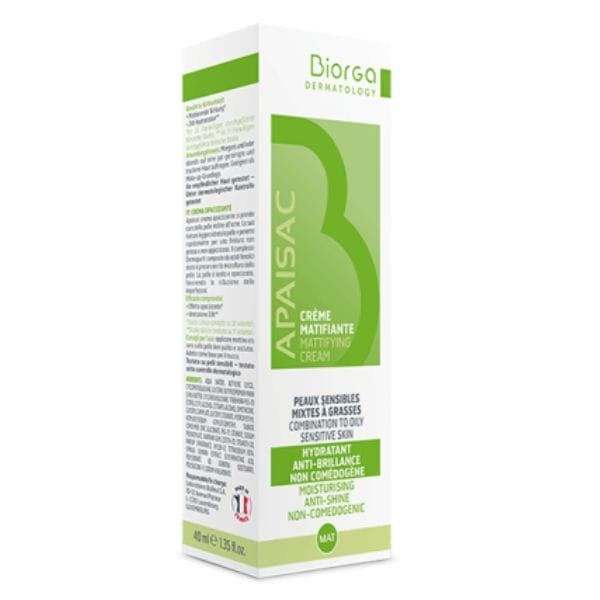 Φωτογραφία προϊόντος: Biorga Apaisac Mattifying Cream Κρέμα για Ματ Αποτέλεσμα 40 ml