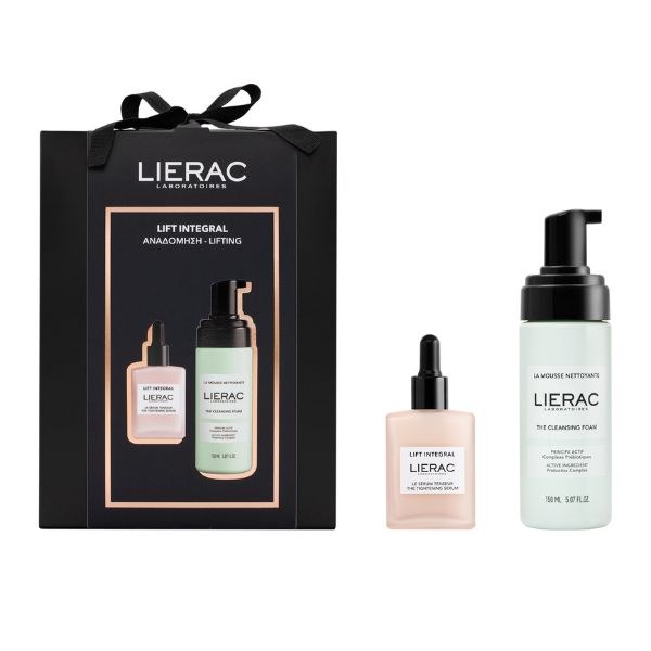 Φωτογραφία προϊόντος: Lierac Lift Integral Serum Συσφιγκτικός Ορός 30 ml + The Cleansing Foam Prebiotics Αφρός Καθαρισμού 150 ml