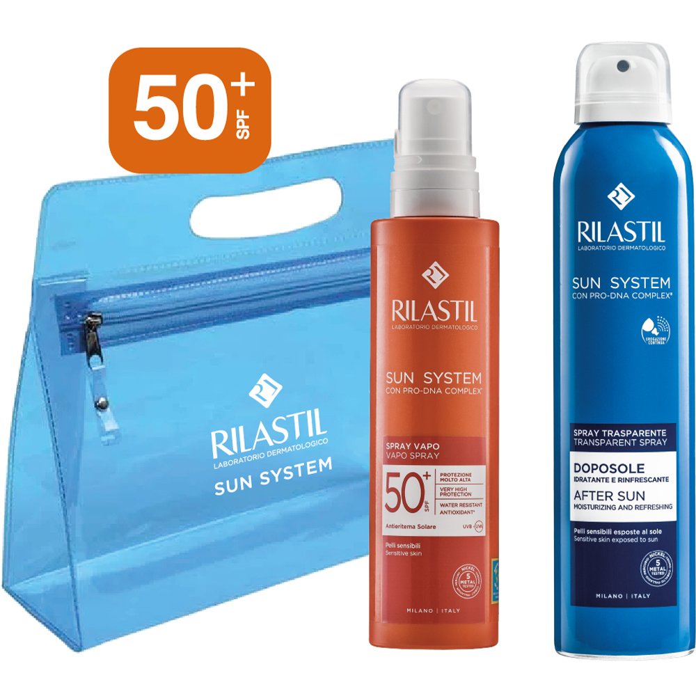 Φωτογραφία προϊόντος: Rilastil Promo Sun System Vapo Spray SPF50+ 200ml (Δώρο After Sun Spray 200ml) + Νεσεσέρ 1 τμχ