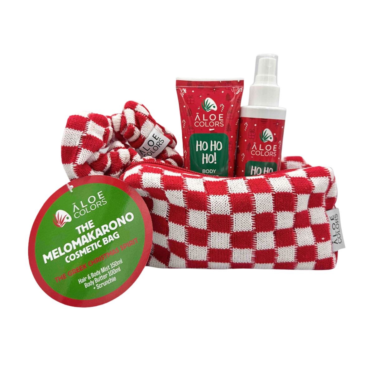 Φωτογραφία προϊόντος: Aloe Colors The Melomakarono Bag Σετ Αρωματικό Hair & Body Mist 150ml + Body Butter 100ml + Scrunchie