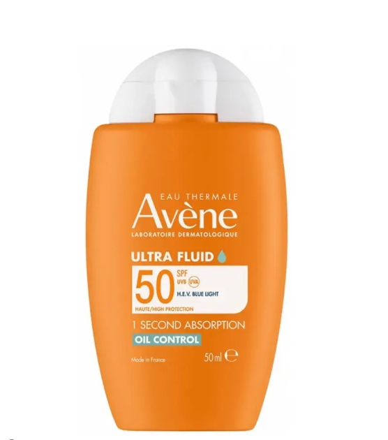 Φωτογραφία προϊόντος: Avene Ultra Fluid Oil Control SPF50 Αντηλιακή Κρέμα Προσώπου Για Λιπαρό + Ευαίσθητο Δέρμα, 50ml