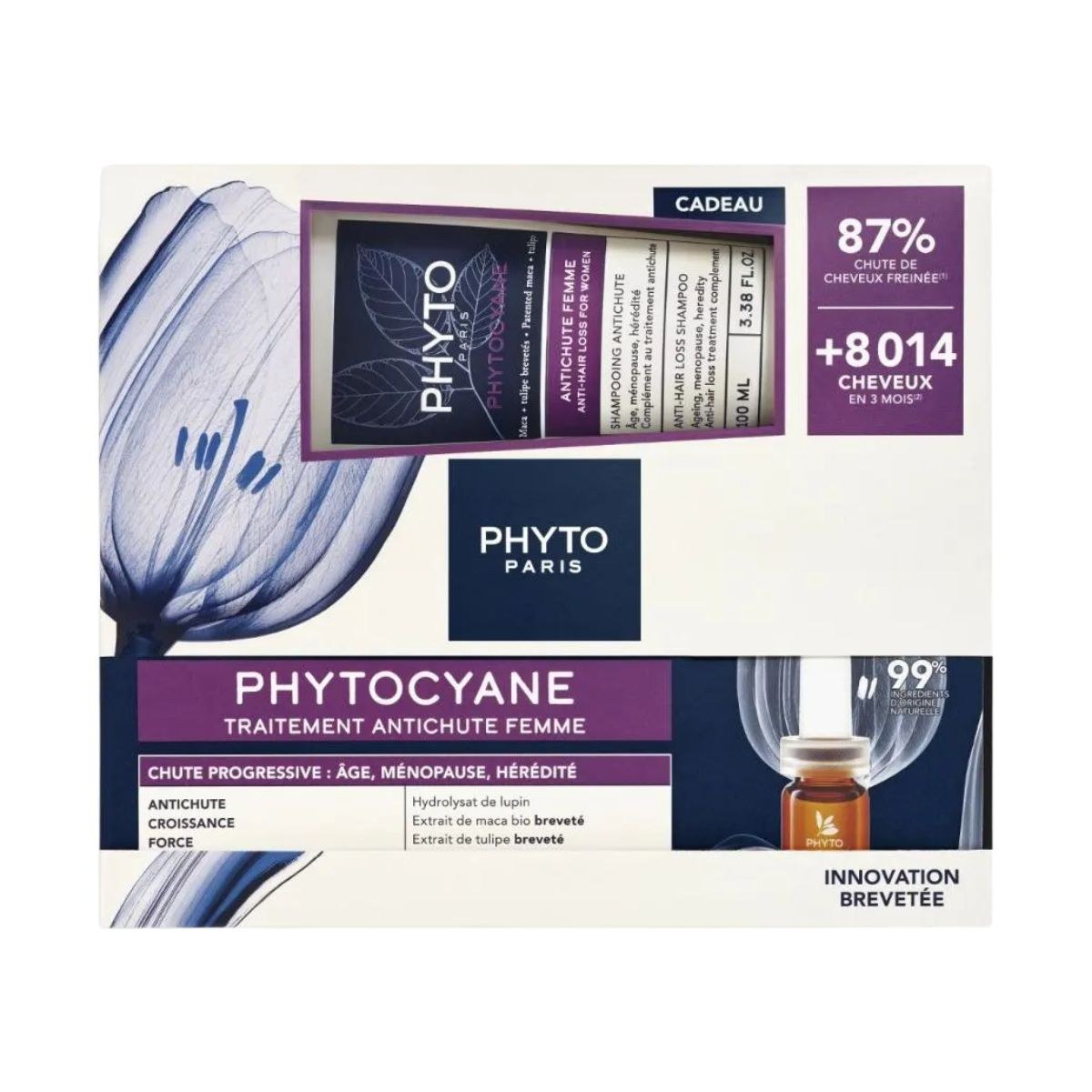 Φωτογραφία προϊόντος: Phyto Phytocyane Anti-Hair Loss Treatment Women Progressive Hair Loss 12 amp x 5 ml + Δώρο Anti-Hair Loss Shampoo Women 100 ml
