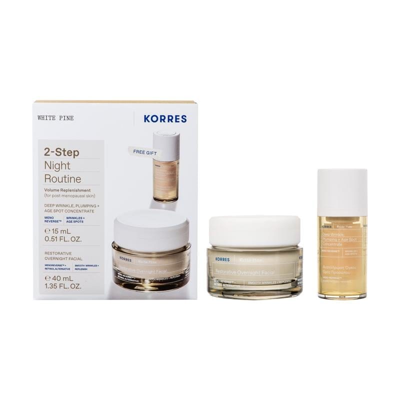 Φωτογραφία προϊόντος: KORRES Promo Pack Λευκή Πεύκη – Αναπλήρωση Όγκου Κρέμα Νύχτας 40ml + Δώρο Ορός Προσώπου 15ml