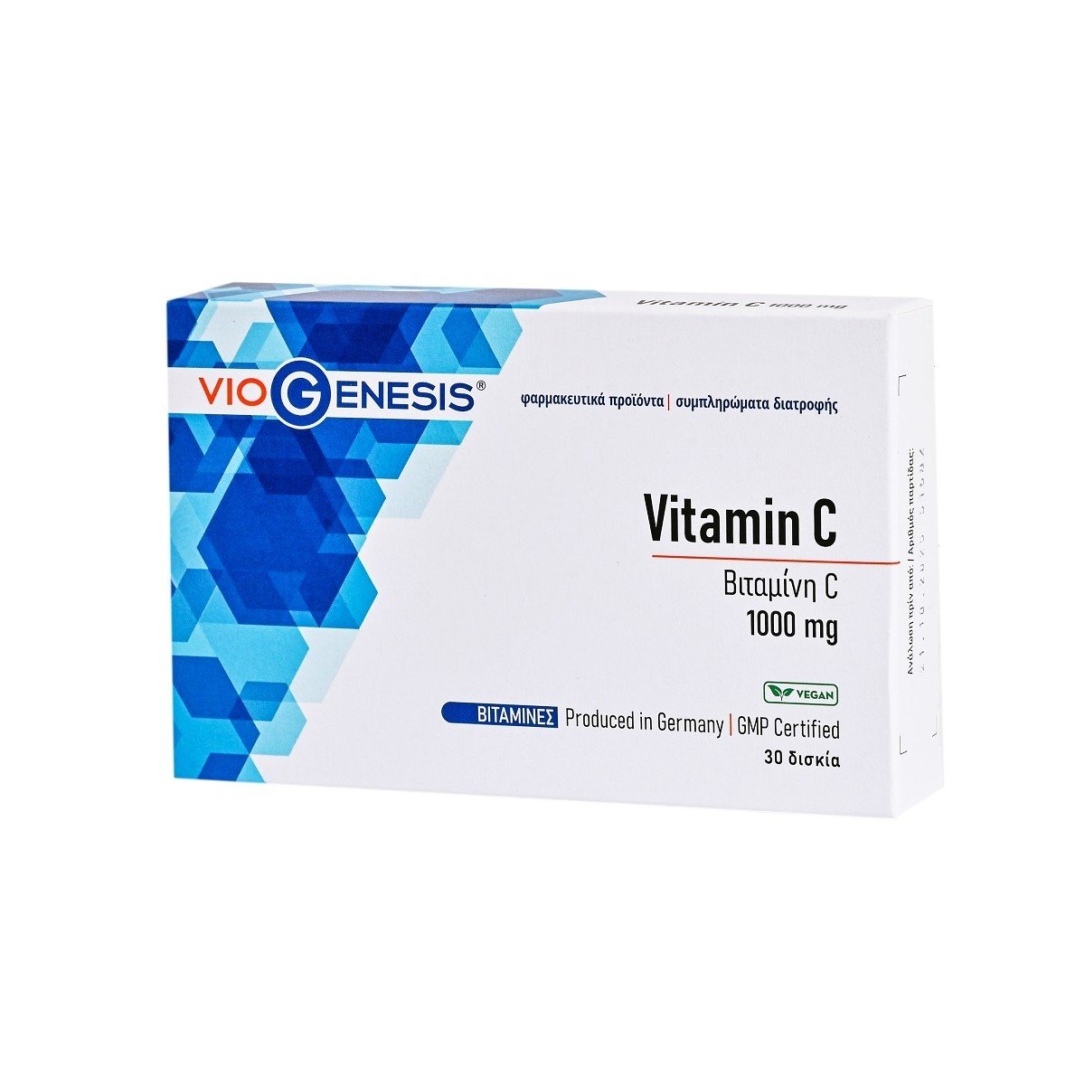 Φωτογραφία προϊόντος: VIOGENESIS Vitamin C 1000 mg 30 Tabs