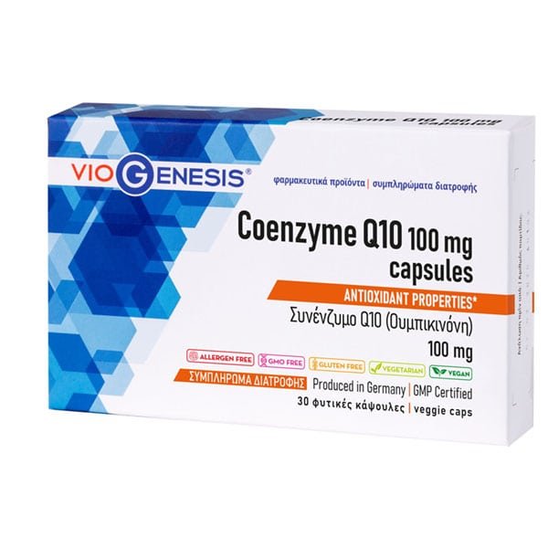Φωτογραφία προϊόντος: VIOGENESIS Coenzyme Q10 100mg 30Caps
