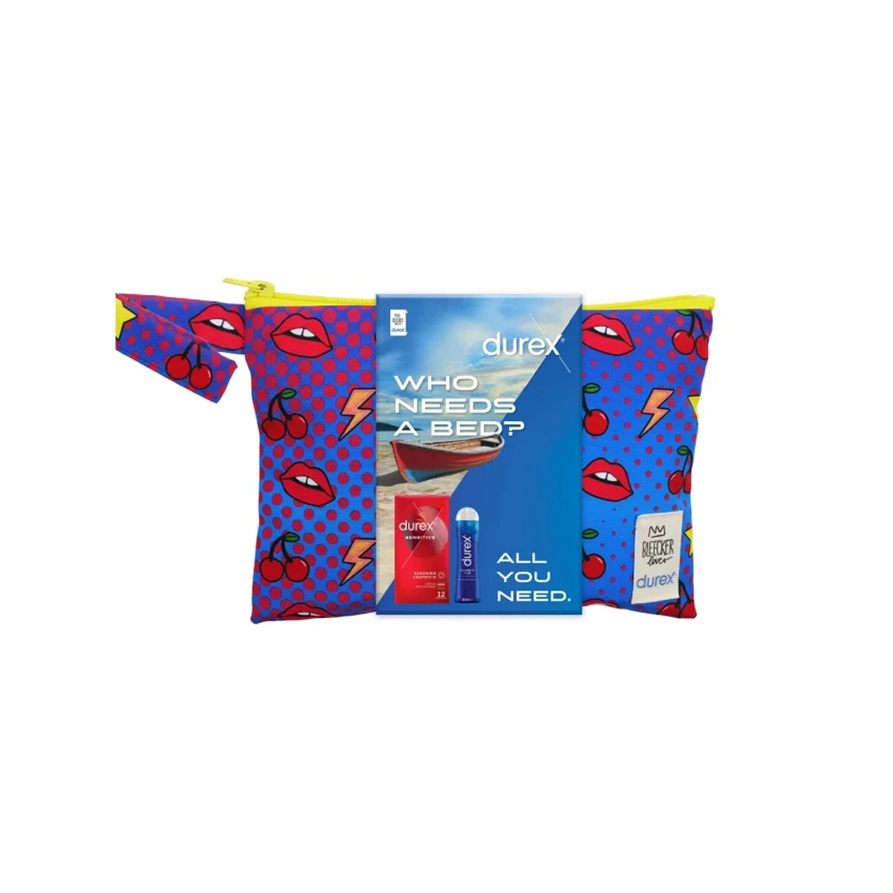 Φωτογραφία προϊόντος: DUREX Promo All You Need Summer Kit Sensitive Προφυλακτικά 12 τεμάχια Και Λιπαντικό Classic H2O 50ml