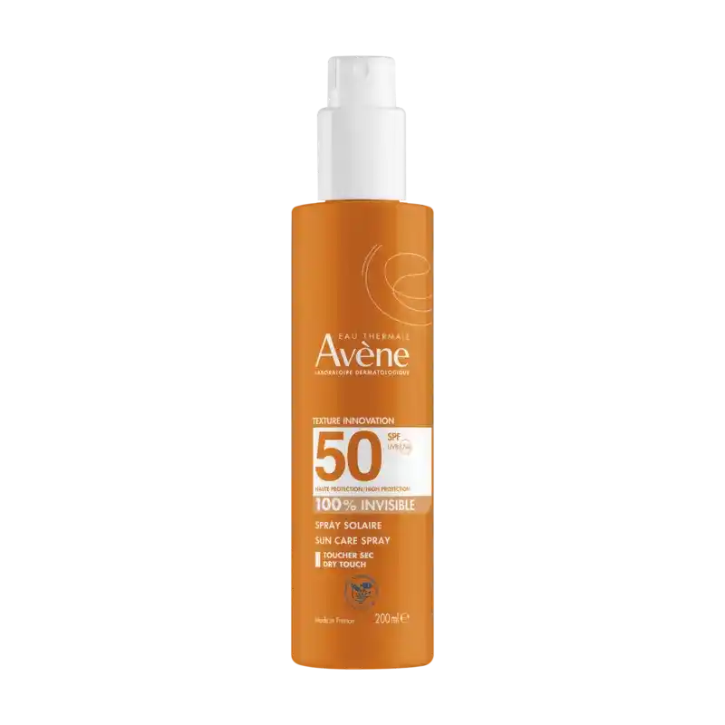 Φωτογραφία προϊόντος: AVENE Eau Thermale Spray Solaire SPF50 100% Invisible, Αντηλιακό Σπρέι για Πρόσωπο &amp; Σώμα με Αόρατο Τελείωμα 200ML