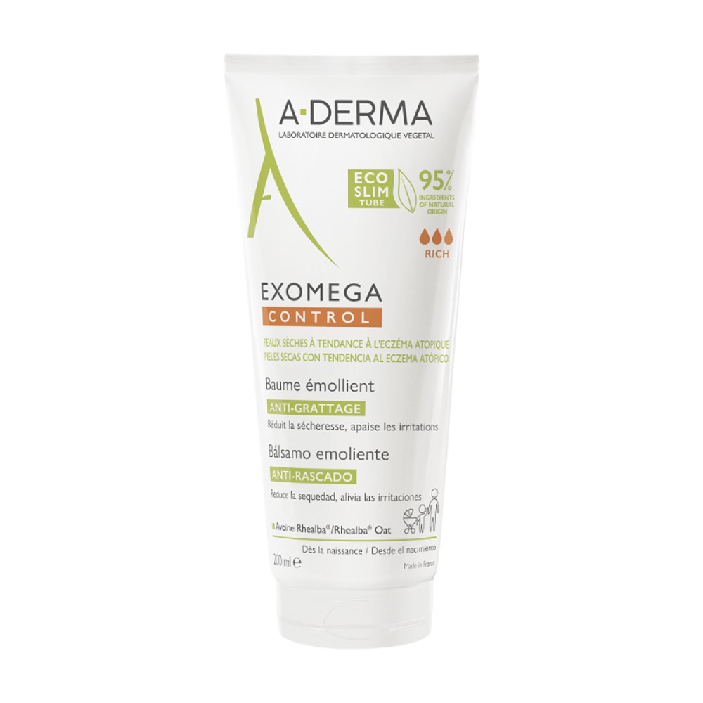 Φωτογραφία προϊόντος: ADERMA Exomega Control Baume Εmollient Anti-Scratching (200ml)