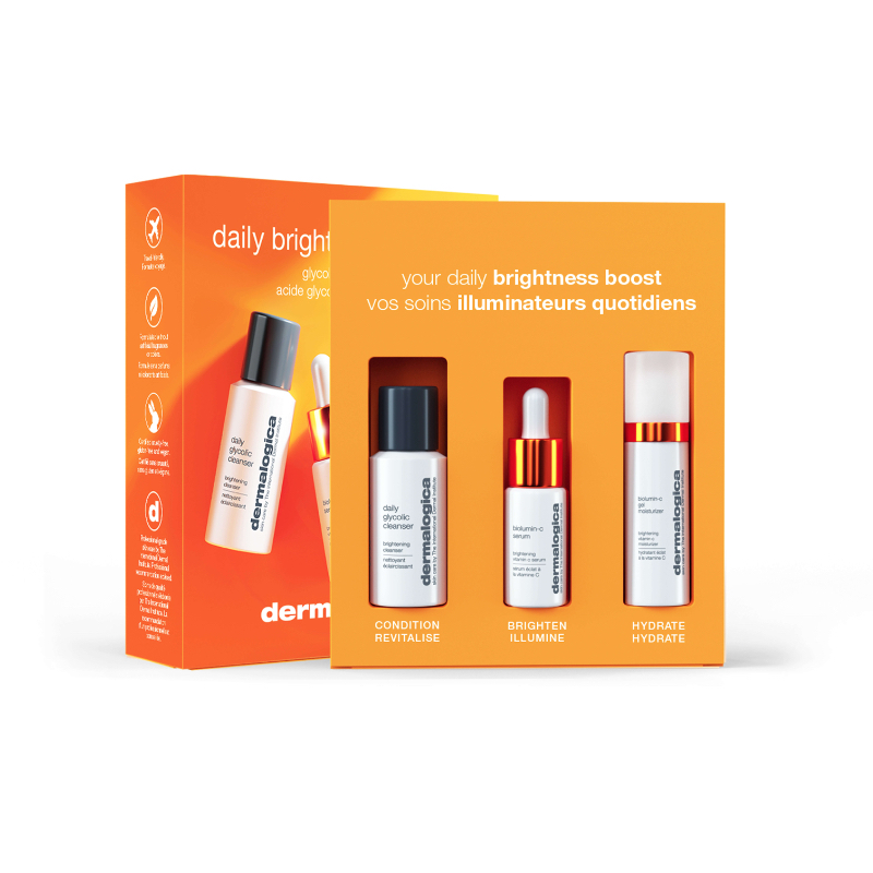 Φωτογραφία προϊόντος: Dermalogica Daily Brightness Boosters Daily Glycolic Cleanser 30ml + Biolumin-C Serum 10ml + Biolumin-C Gel Moisturizer 15ml