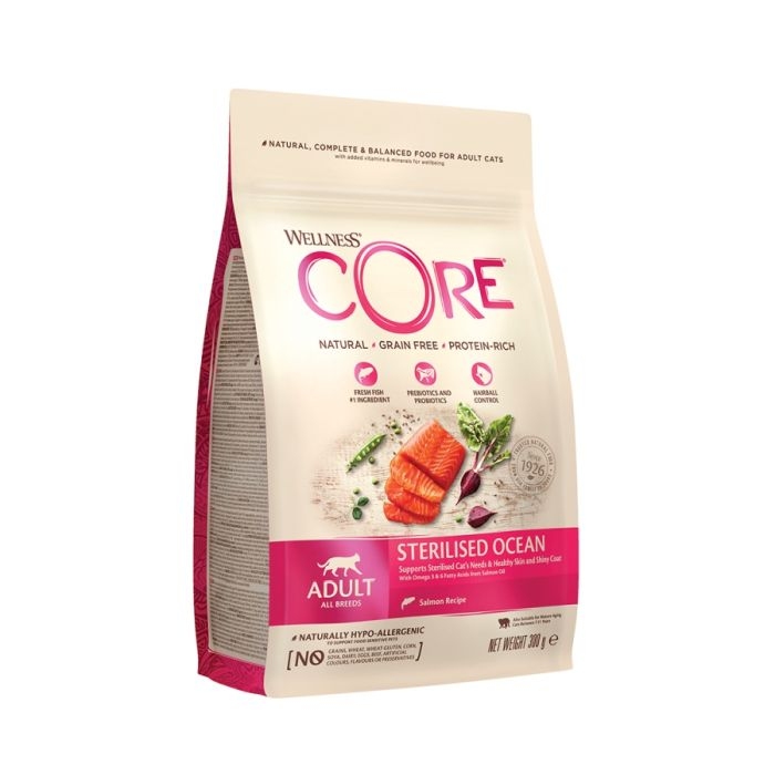 Φωτογραφία προϊόντος: WELLNESS CORE CAT STERILIZED SALMON 300GR