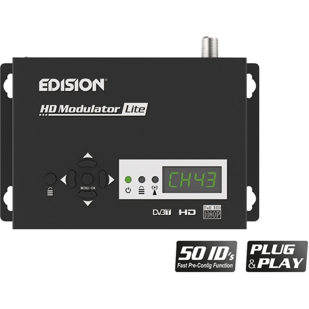 Φωτογραφία προϊόντος: Edision HDMI Lite Διαμορφωτής DVB-T MPEG4 1080p Full HD