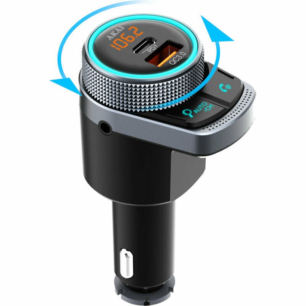 Φωτογραφία προϊόντος: Akai FMT-80BT FM Transmitter με Bluetooth & USB Type-C