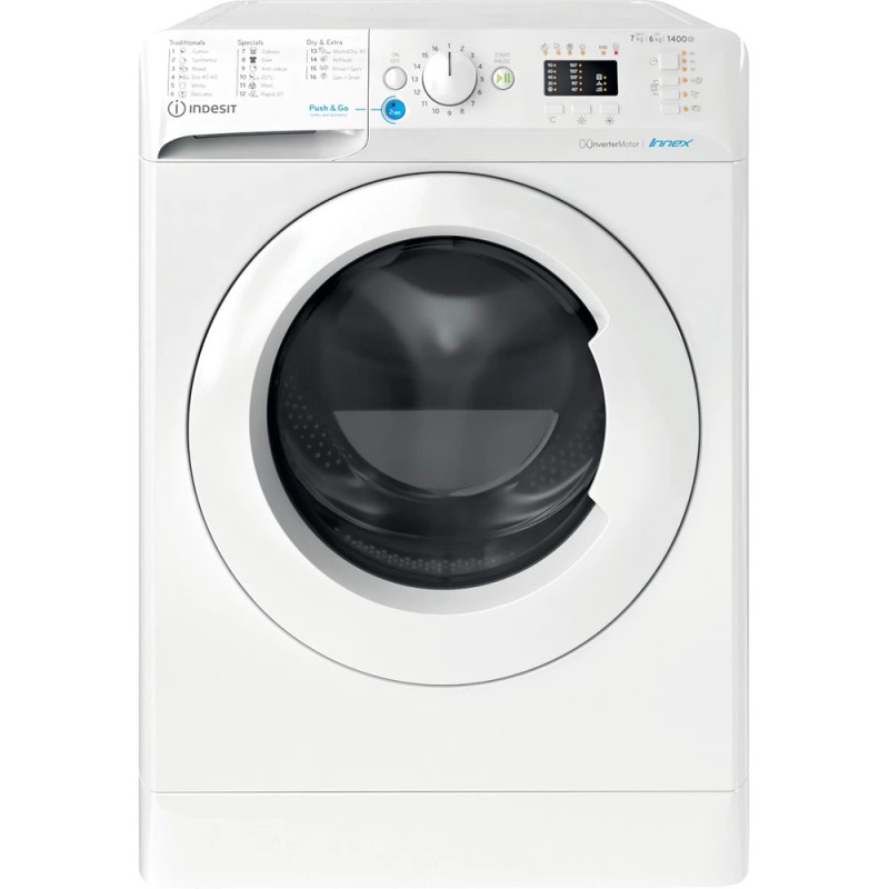 Φωτογραφία προϊόντος: Indesit BDA 76435 9W EE Πλυντήριο-Στεγνωτήριο Ρούχων 7kg/6kg με Ατμό, 1400 στροφές