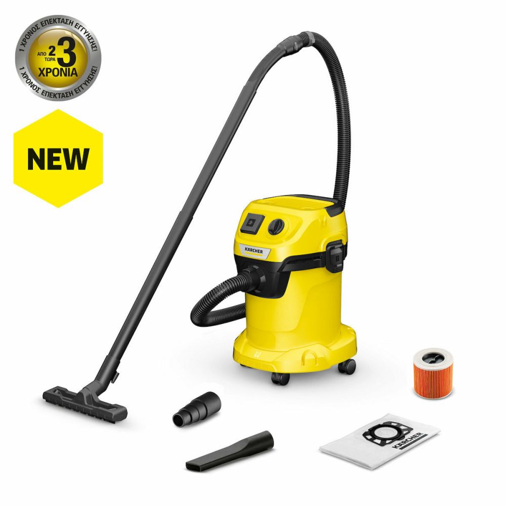 Φωτογραφία προϊόντος: Karcher WD 3 P V-17/4/20 Σκούπα υγρών και ξηρών αναρροφήσεων 3YW (MPN: 1.628-170.0)