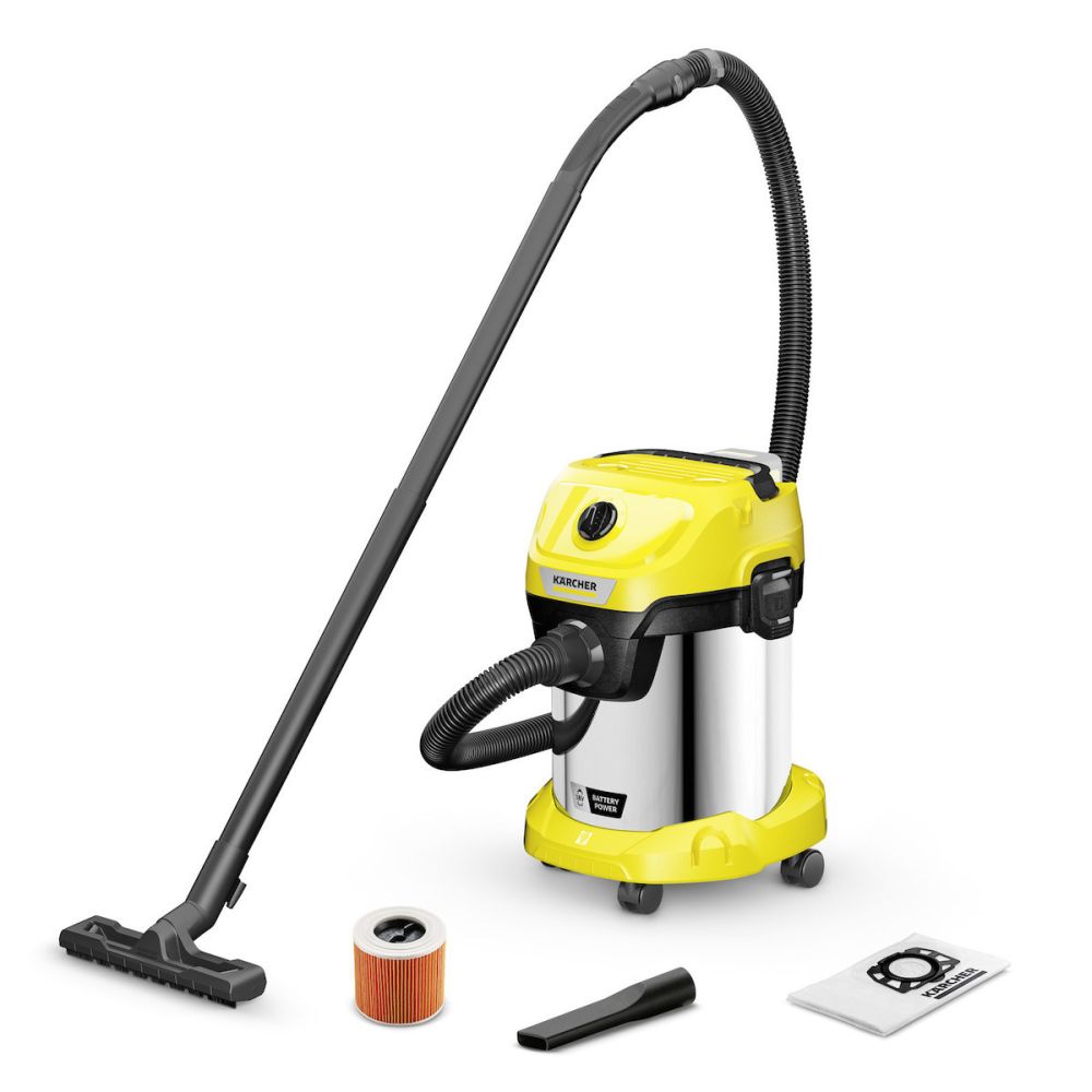 Φωτογραφία προϊόντος: Karcher WD 3-18 S Σκούπα Υγρών / Στερεών 225W με Κάδο 17lt (MPN: 1.628-575.0)
