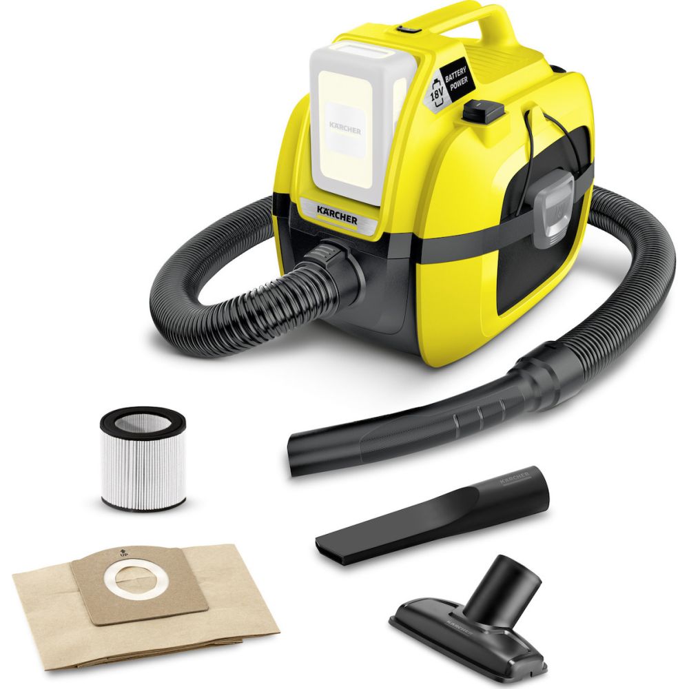 Φωτογραφία προϊόντος: Karcher WD 1 Compact Σκούπα Υγρών / Στερεών Χωρίς Φορτιστή και Μπαταρία 230W με Κάδο 7lt 1.198-300.0