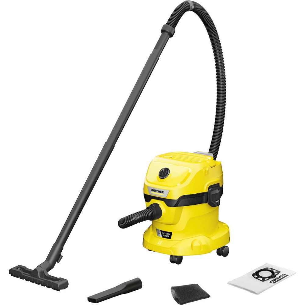 Φωτογραφία προϊόντος: Karcher WD 2-18 Σκούπα Υγρών/Στερεών με Κάδο 12lt (Battery Σετ) 1.628-501.0