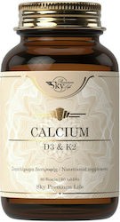 Φωτογραφία προϊόντος: Sky Premium Life Calcium, D3 & K2 Συμπλήρωμα Διατροφής Με Ασβέστιο Για Ενίσχυση Οστών, Μυών & Δοντιών 60tabs