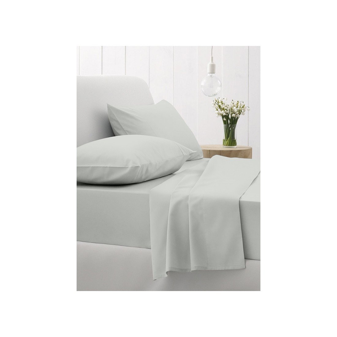 Φωτογραφία προϊόντος: Σετ Σεντόνια Sunshine Home Cotton Feelings 106 Light Grey 170x205+30
