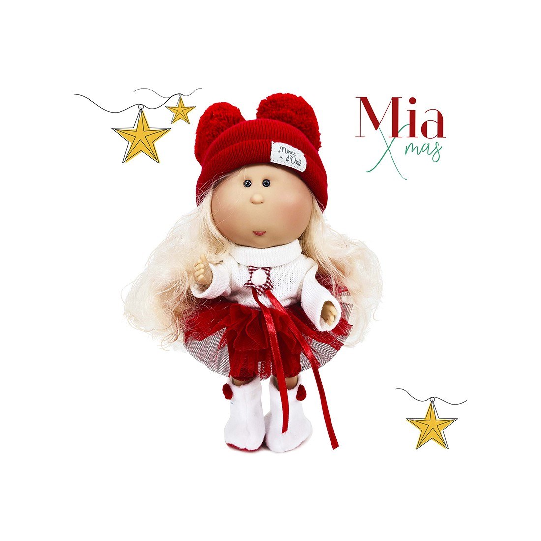 Φωτογραφία προϊόντος: Nines d' Onil Κούκλα Mia Christmas Collection Ξανθιά Nines D'Onil Σε Θήκη NDO-3482